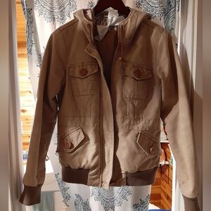 Matix Tan Hooded Jacket